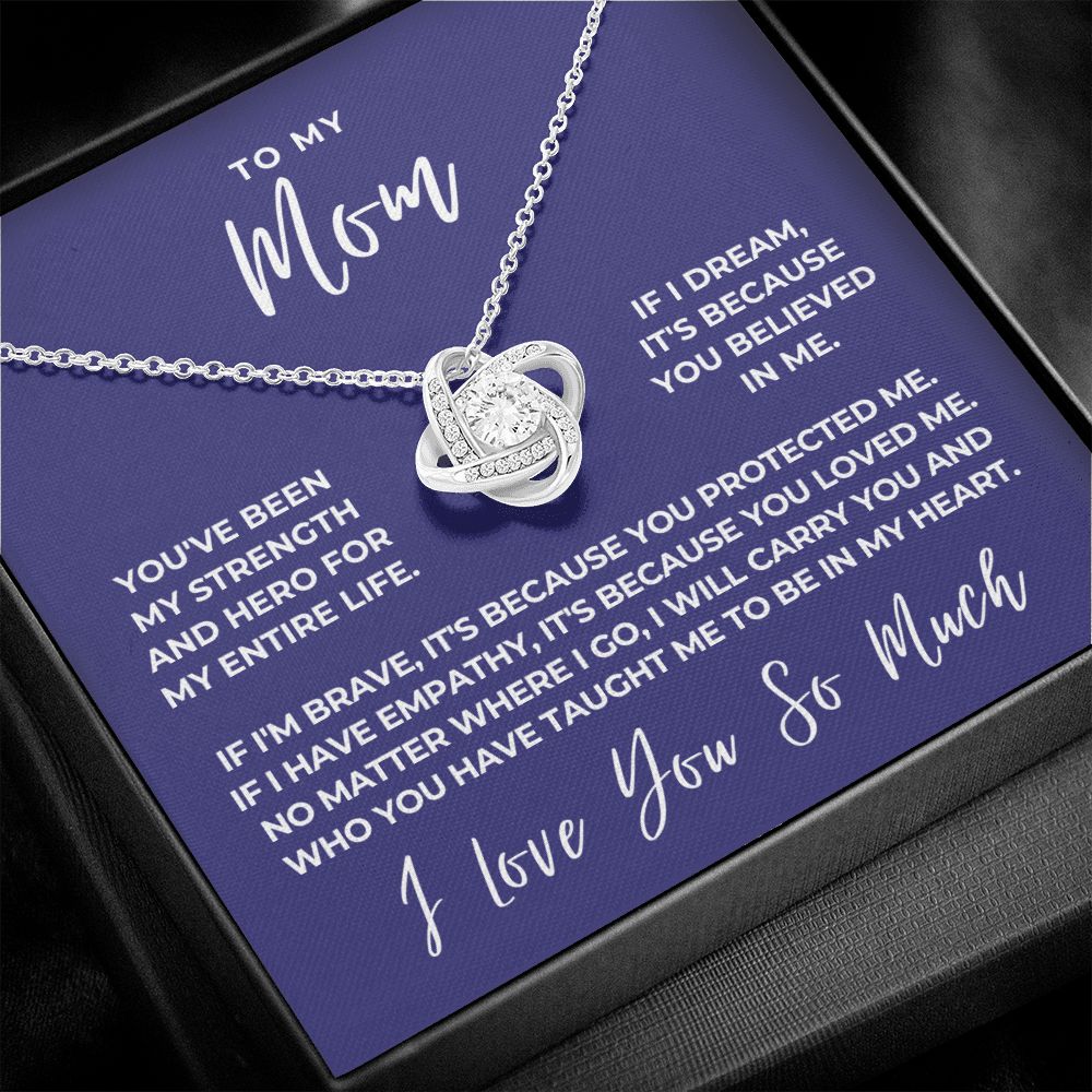 Gift For Mom | Because Of You Necklace 0657T6