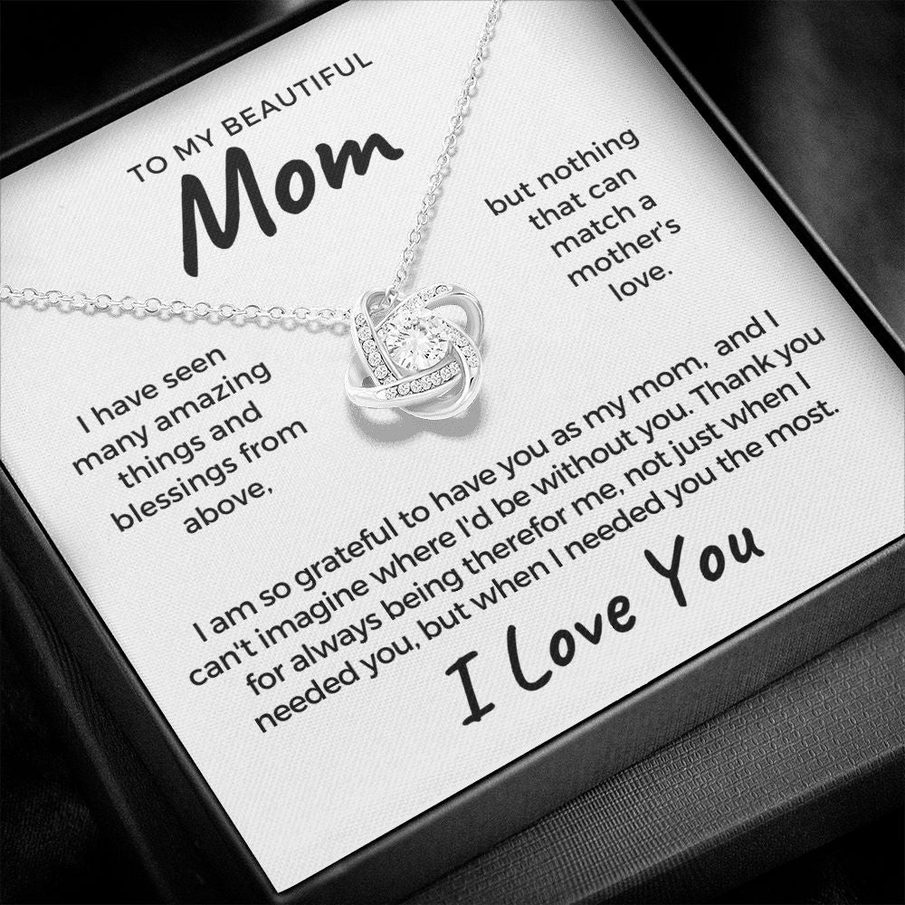 Gift For Mom | Thank You Mom Necklace 0683T15