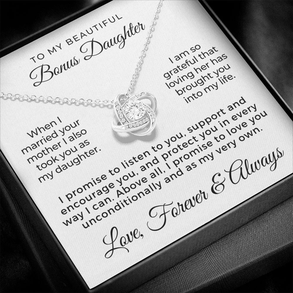 Stepdaughter Gift From Dad | Promise Necklace 0717T2