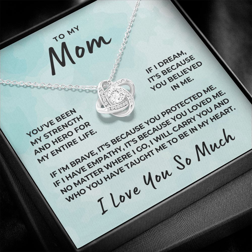 Gift For Mom | Because Of You Necklace 0657T9