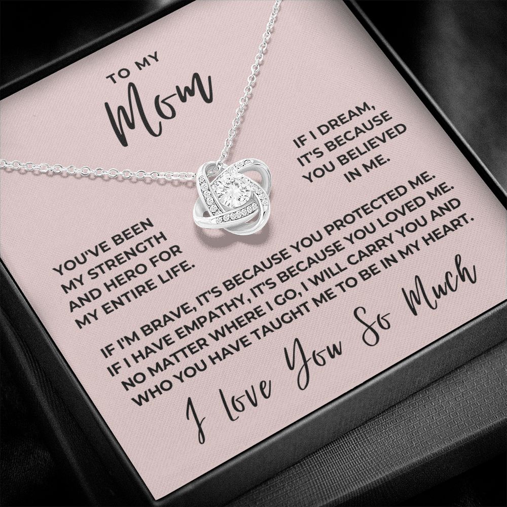 Gift For Mom | Because Of You Necklace 0657T7