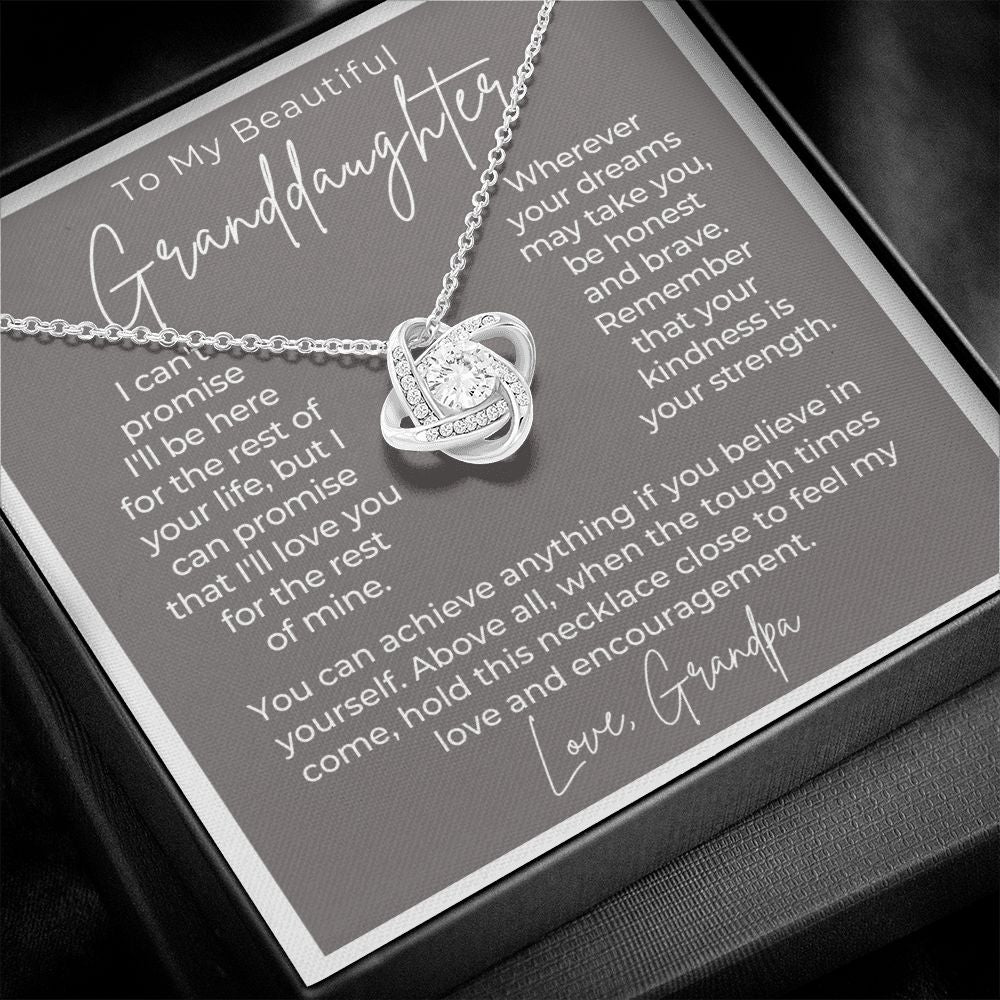 Granddaughter Gift From Grandpa | My Promise Necklace 0690T5