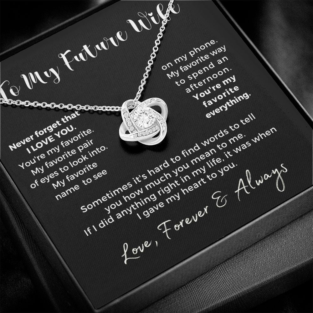 Future Wife, Mrs. Gift | My Heart Necklace 0778T1L