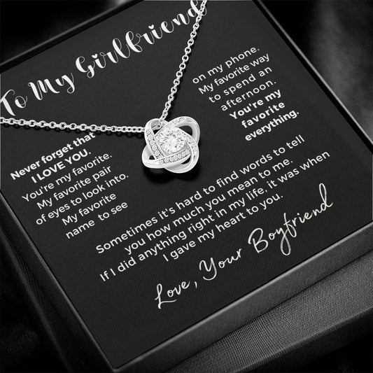 Gift For Girlfriend | My Heart Necklace 0776T1L