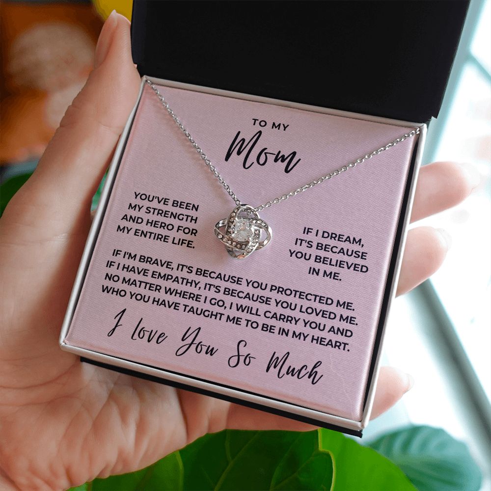 Gift For Mom | Because Of You Necklace 0657T7
