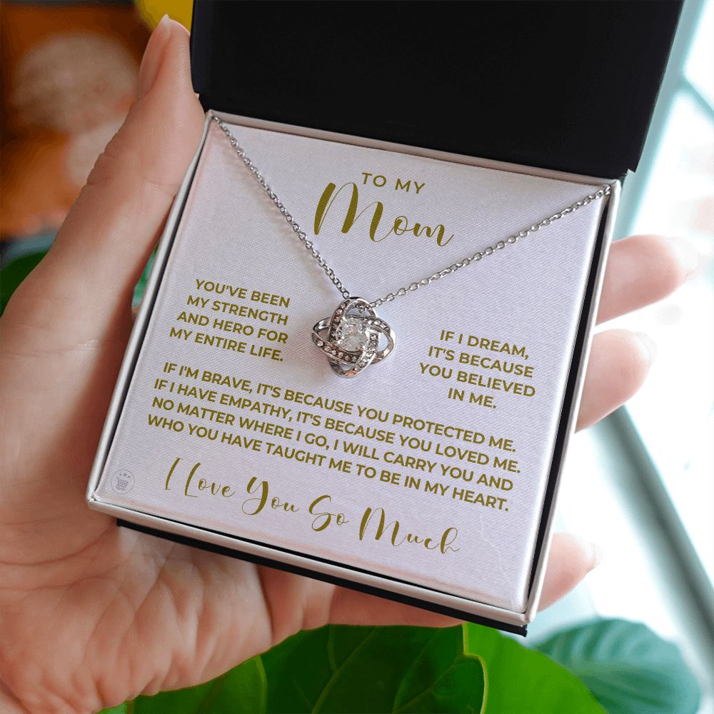 Gift For Mom | Because Of You Necklace 0657T5