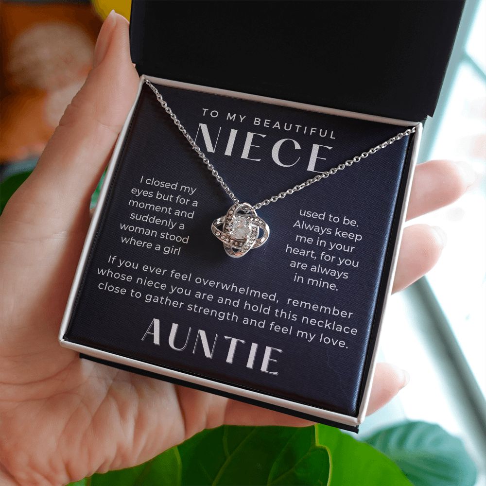 Niece Gift From Aunt | In My Heart Necklace 0631T22