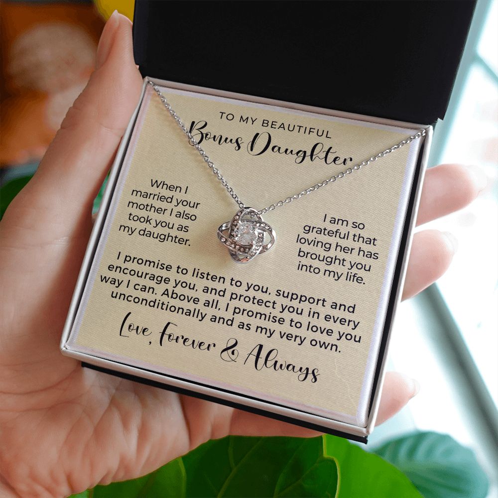 Stepdaughter Gift From Dad | Promise Necklace 0717T5