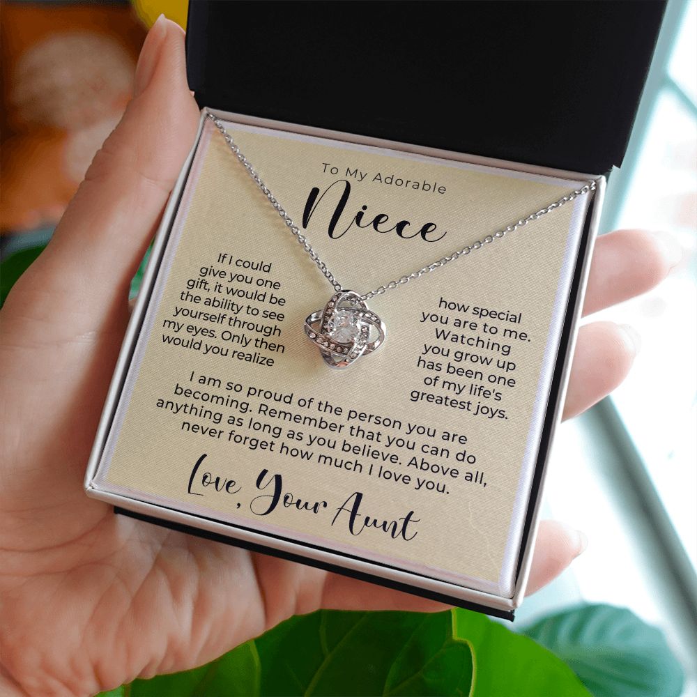 Niece Gift From Aunt | My Love Necklace 0581T19