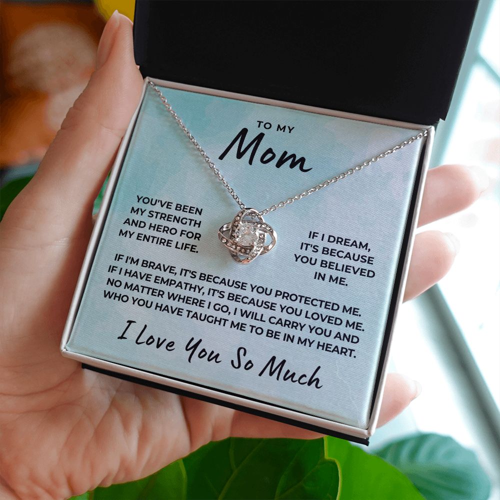 Gift For Mom | Because Of You Necklace 0657T9