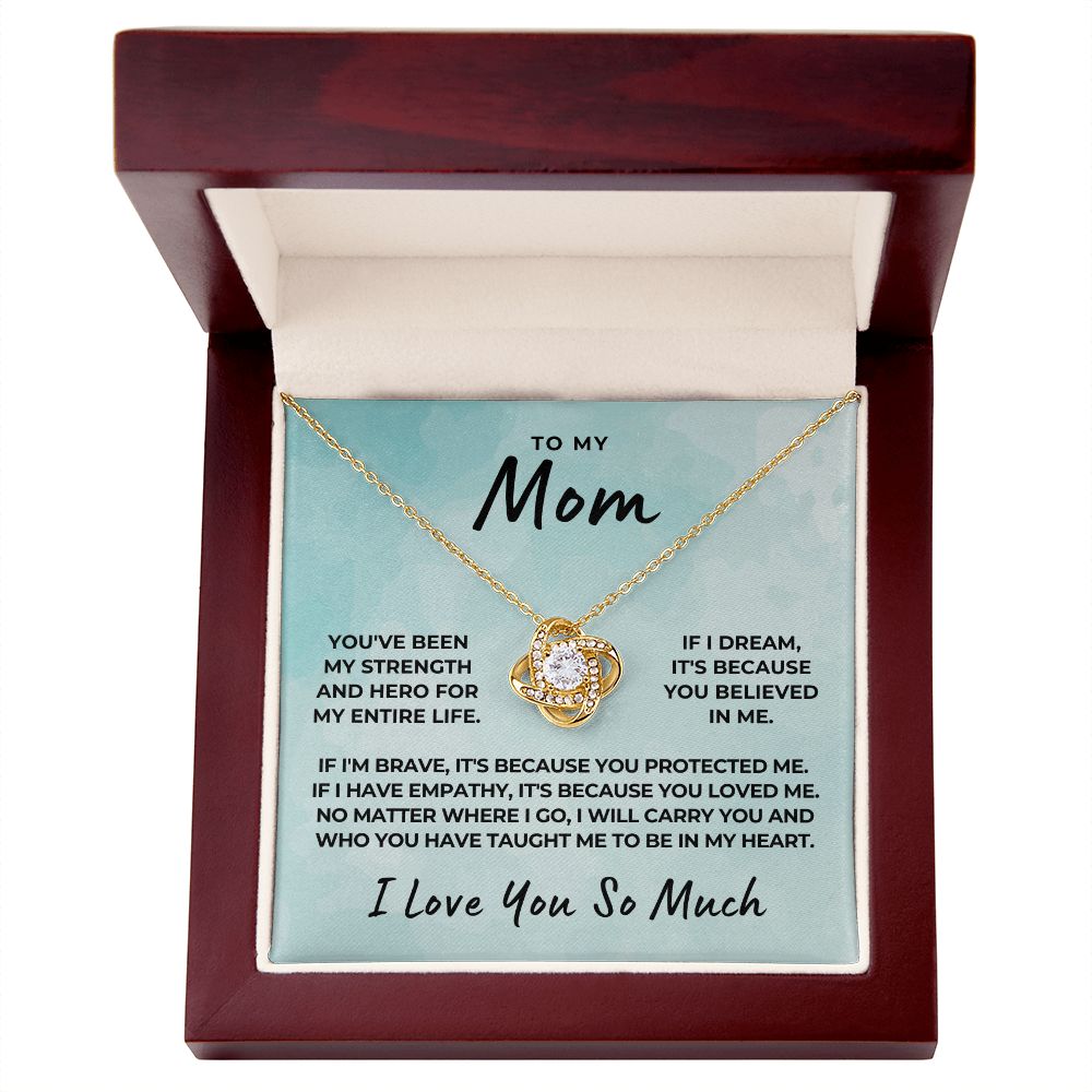 Gift For Mom | Because Of You Necklace 0657T9