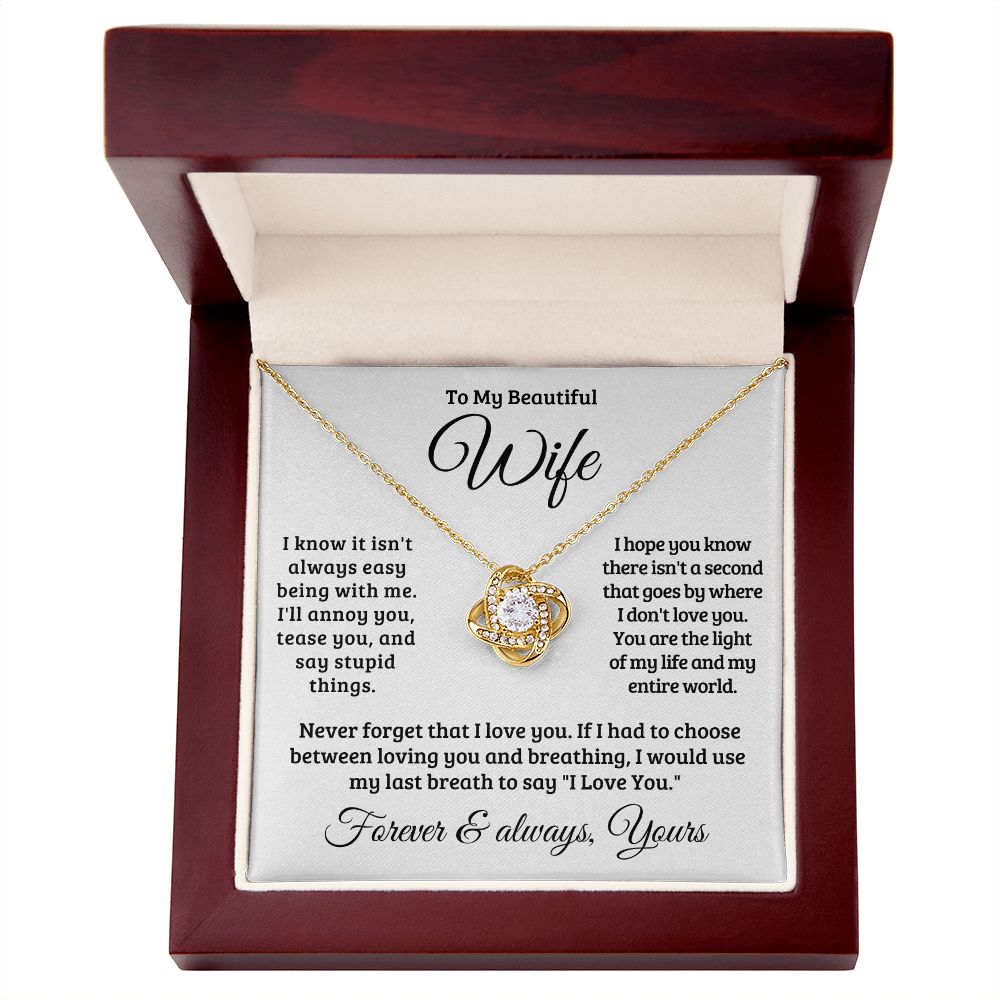 Gift For Wife | Never Forget That I Love You Necklace 0741T1L