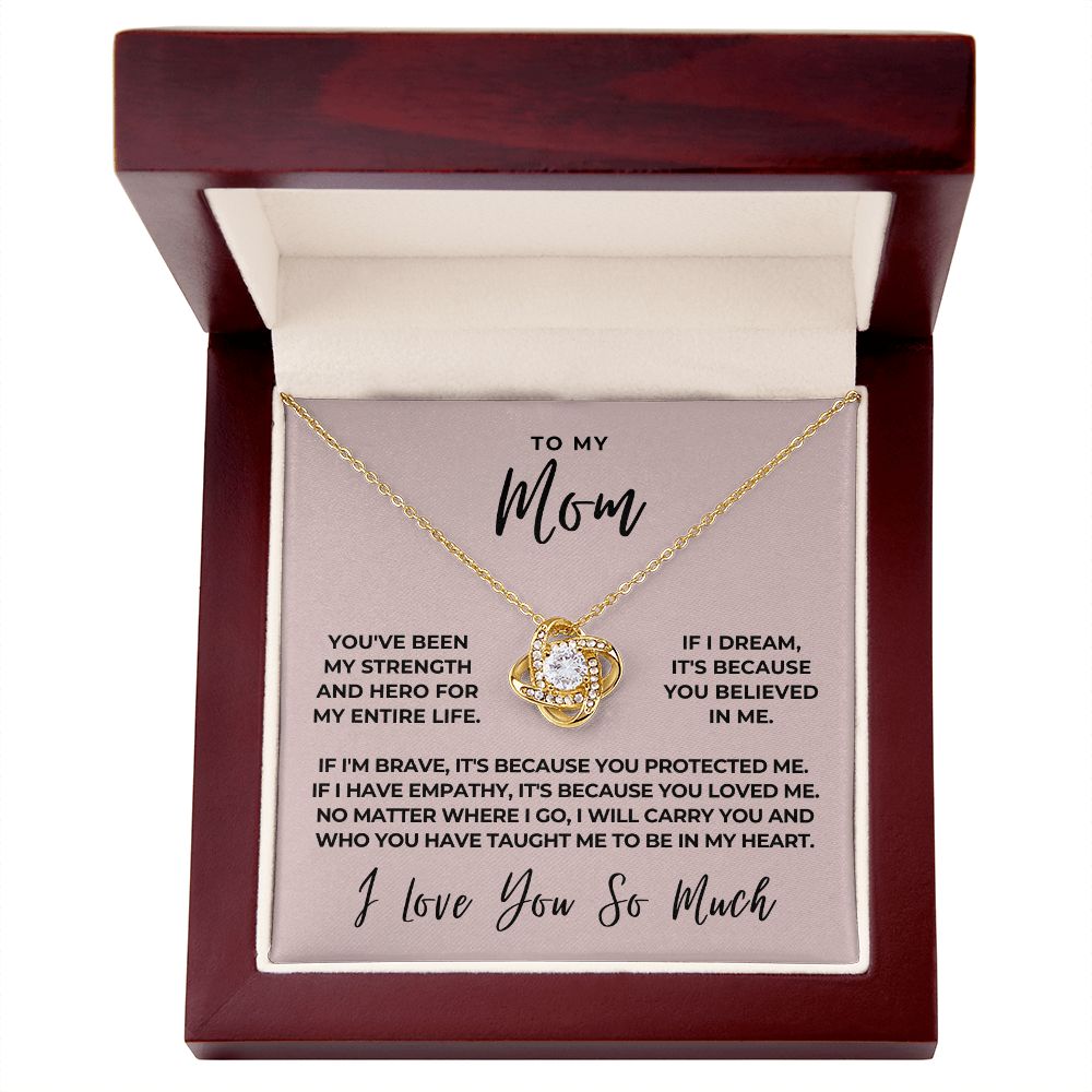 Gift For Mom | Because Of You Necklace 0657T7
