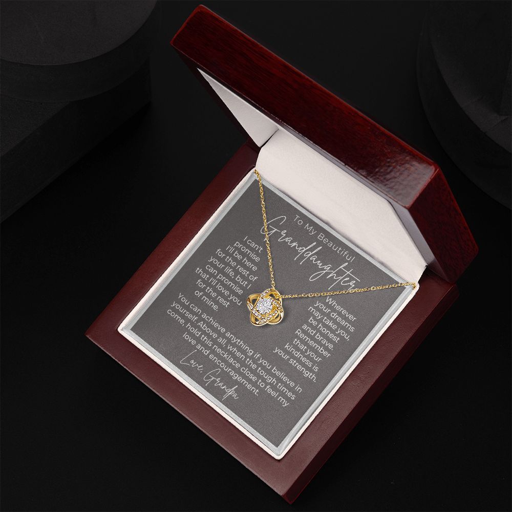 Granddaughter Gift From Grandpa | My Promise Necklace 0690T5