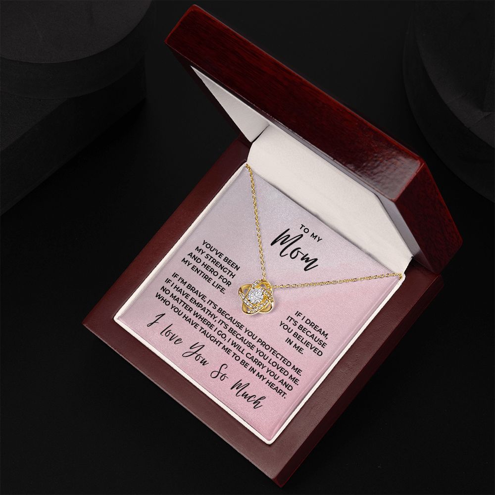 Gift For Mom | Because Of You Necklace 0657T8