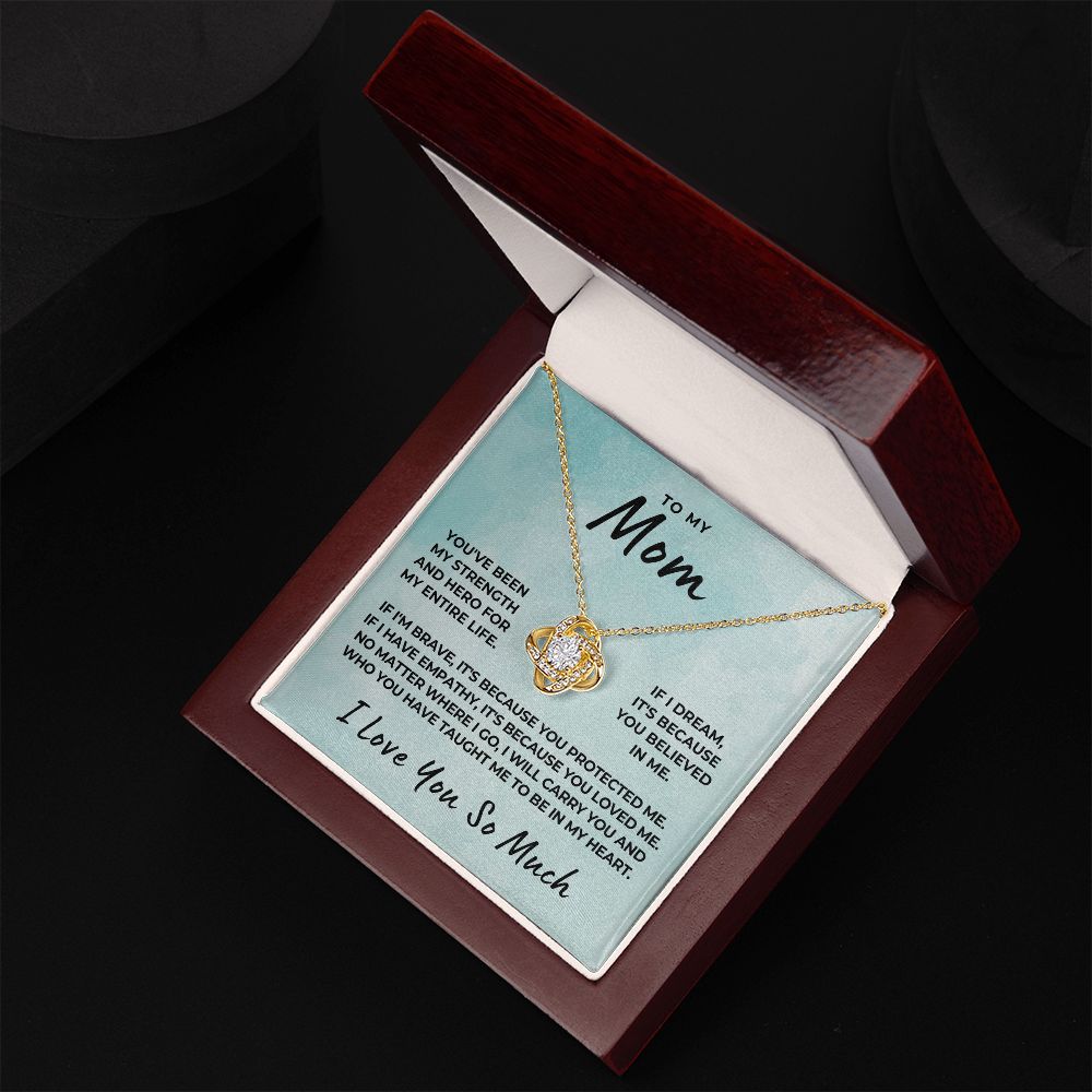 Gift For Mom | Because Of You Necklace 0657T9