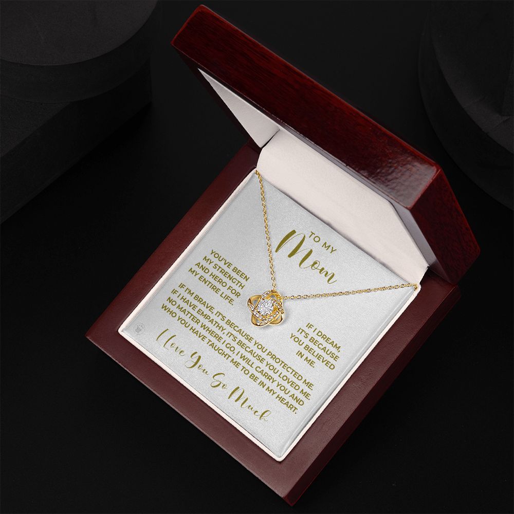 Gift For Mom | Because Of You Necklace 0657T5