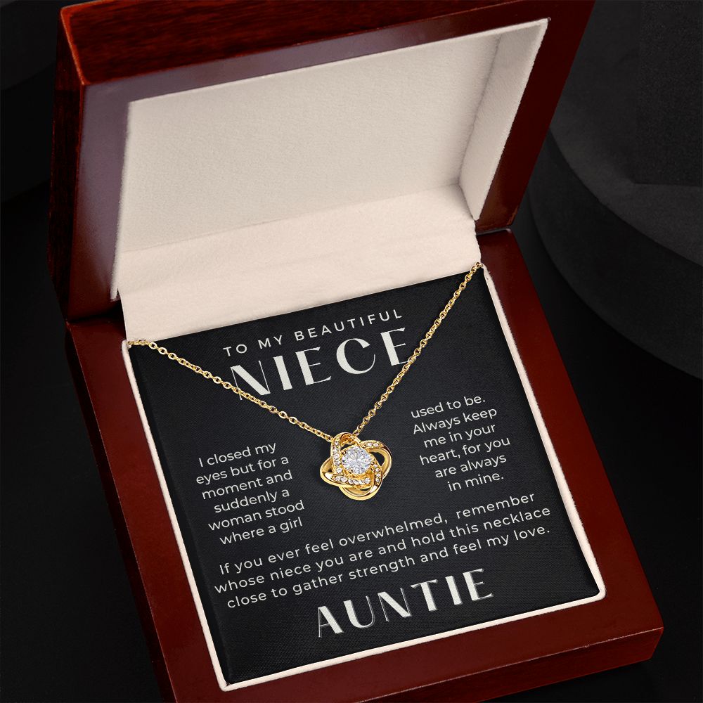 Niece Gift From Aunt | In My Heart Necklace 0631T22