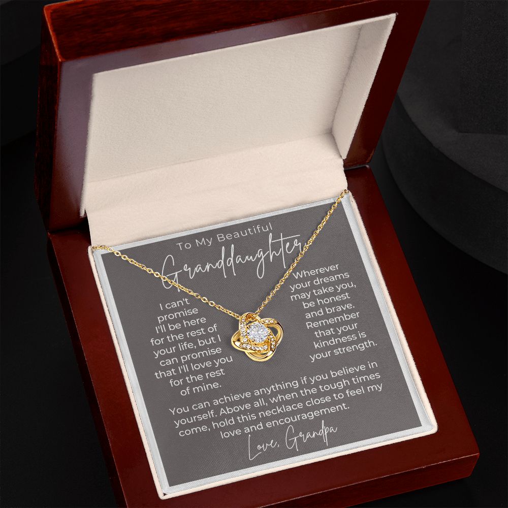 Granddaughter Gift From Grandpa | My Promise Necklace 0690T5