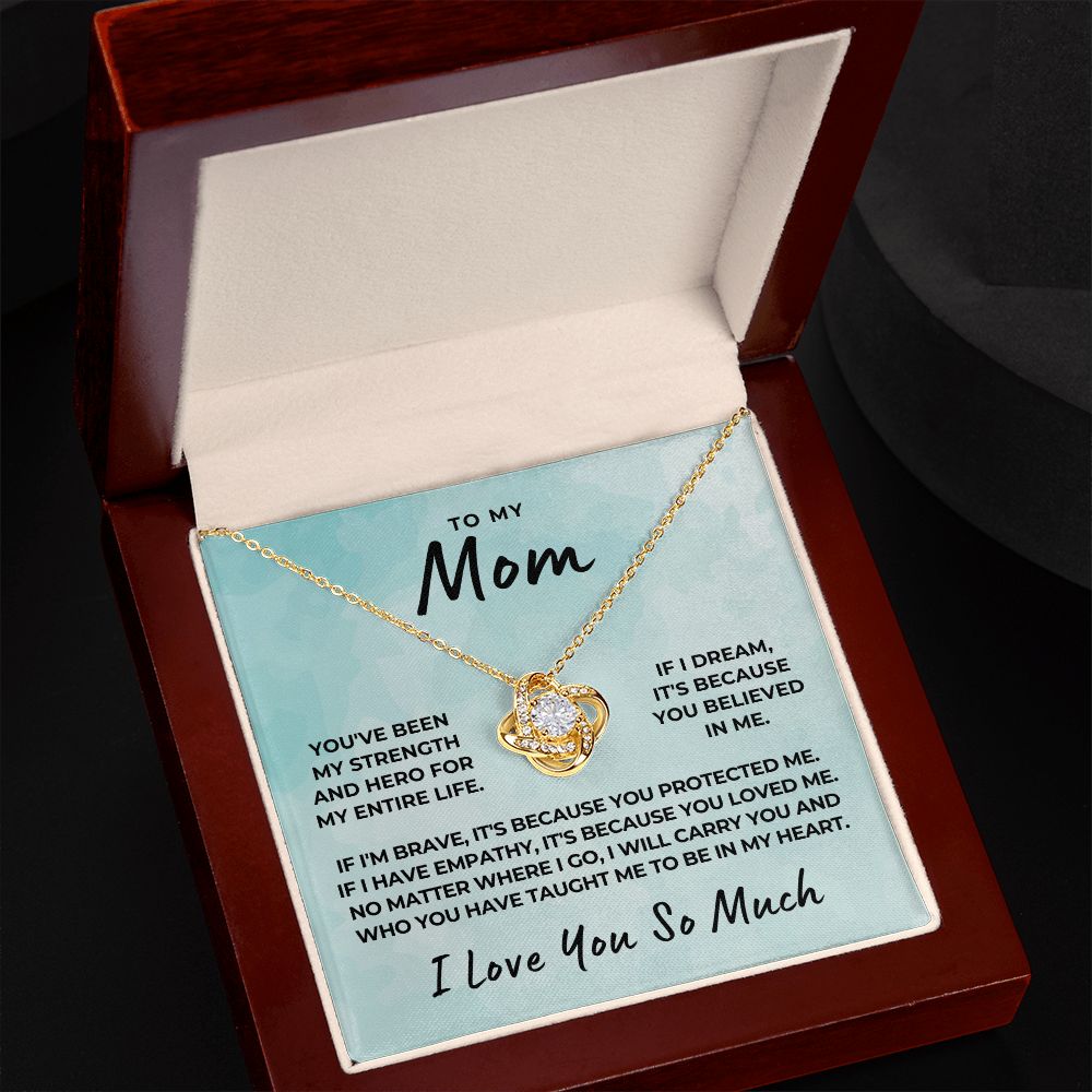 Gift For Mom | Because Of You Necklace 0657T9