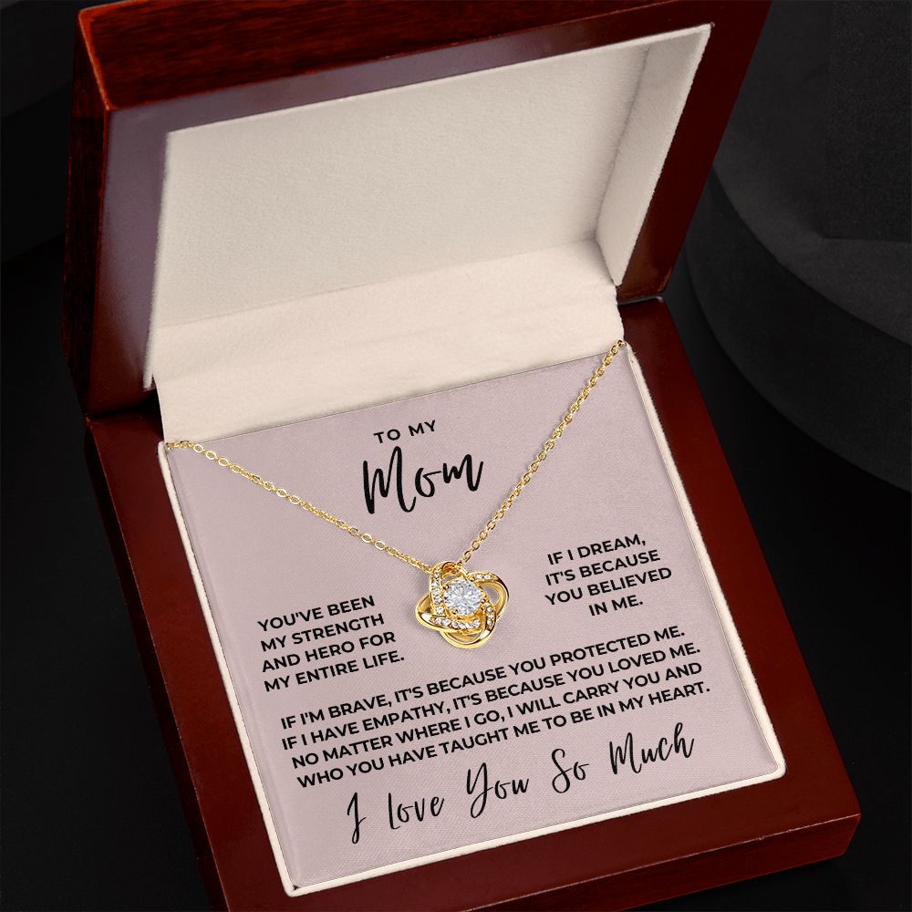 Gift For Mom | Because Of You Necklace 0657T7