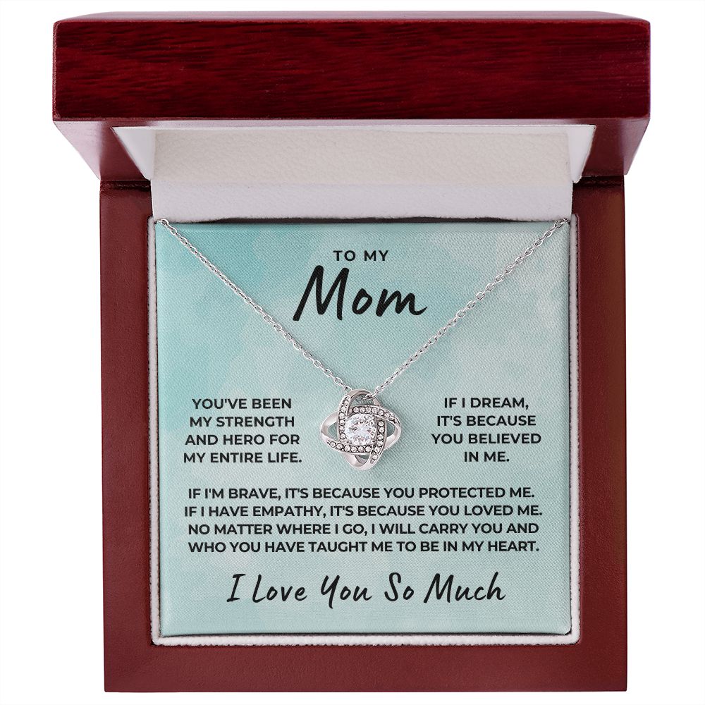 Gift For Mom | Because Of You Necklace 0657T9