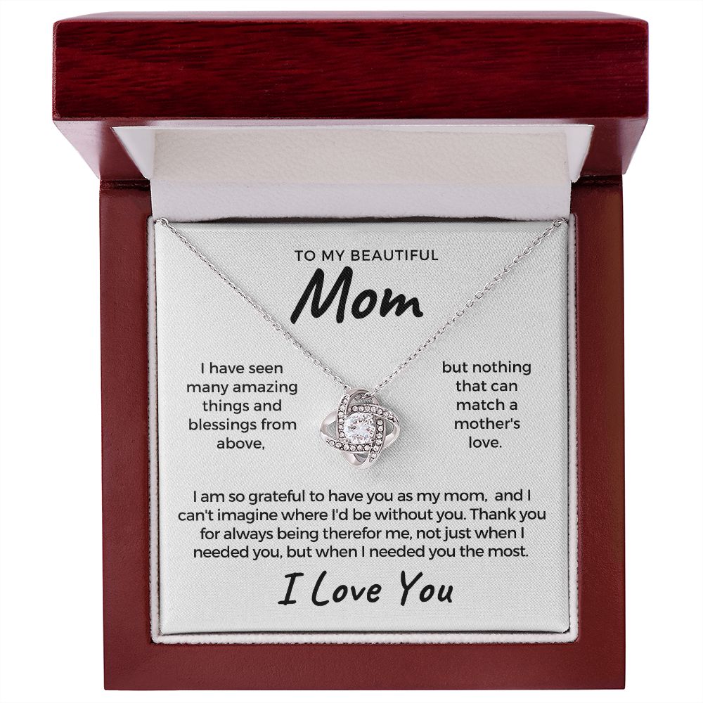 Gift For Mom | Thank You Mom Necklace 0683T15
