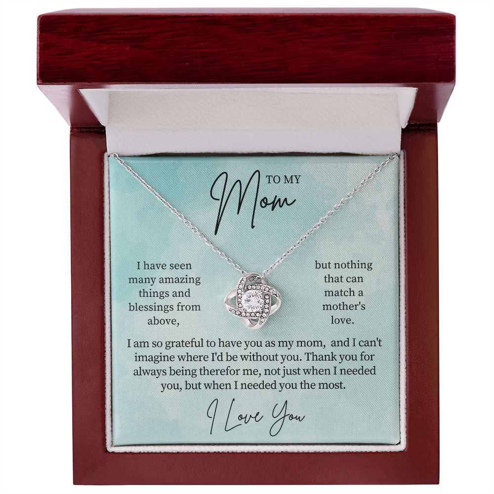 Gift For Mom | Thank You Mom Necklace 0683T14