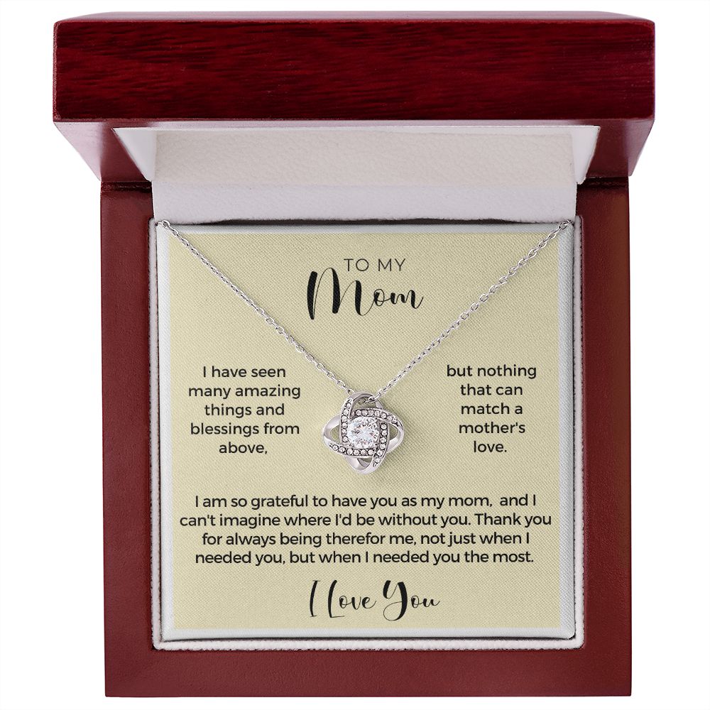 Gift For Mom | Thank You Mom Necklace 0683T11