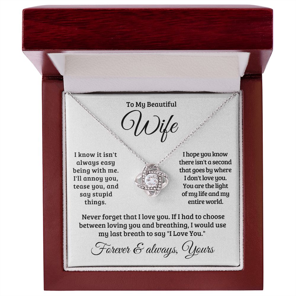 Gift For Wife | Never Forget That I Love You Necklace 0741T1L