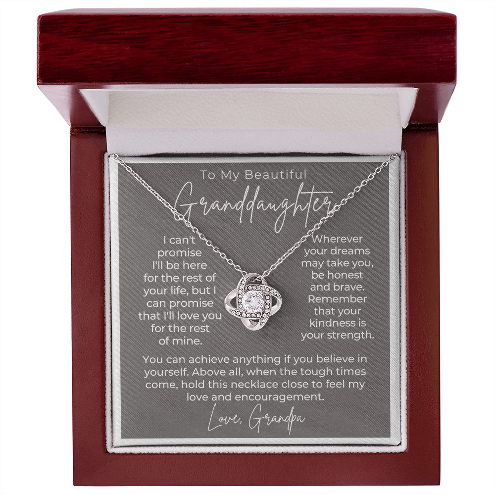 Granddaughter Gift From Grandpa | My Promise Necklace 0690T5