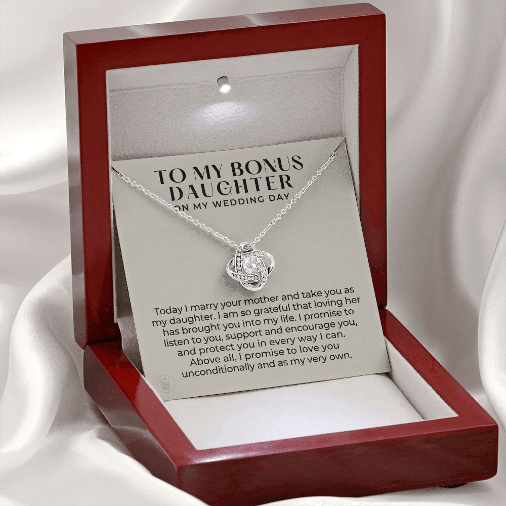Stepdaughter Wedding Gift | Promise Necklace 0551T14