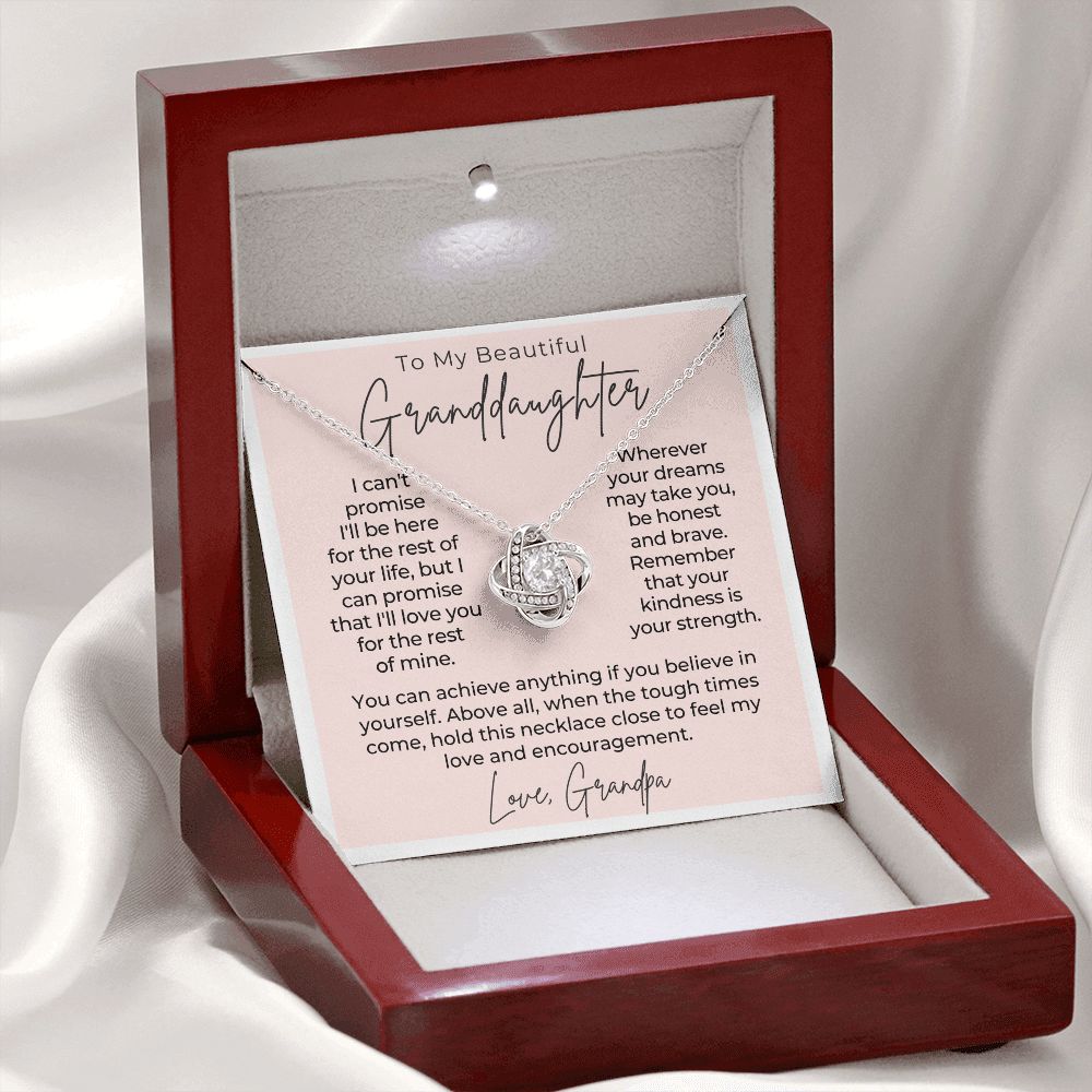 Granddaughter Gift From Grandpa | My Promise Necklace 0690T4