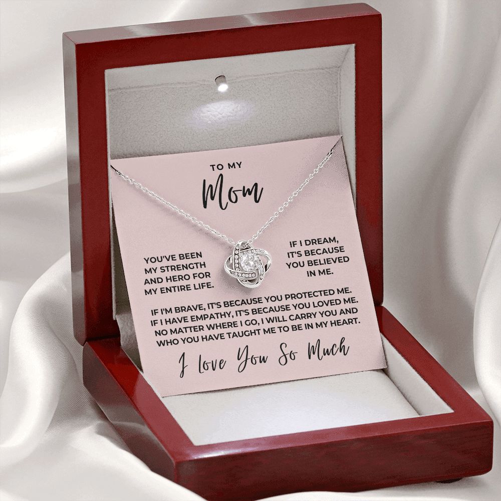 Gift For Mom | Because Of You Necklace 0657T7