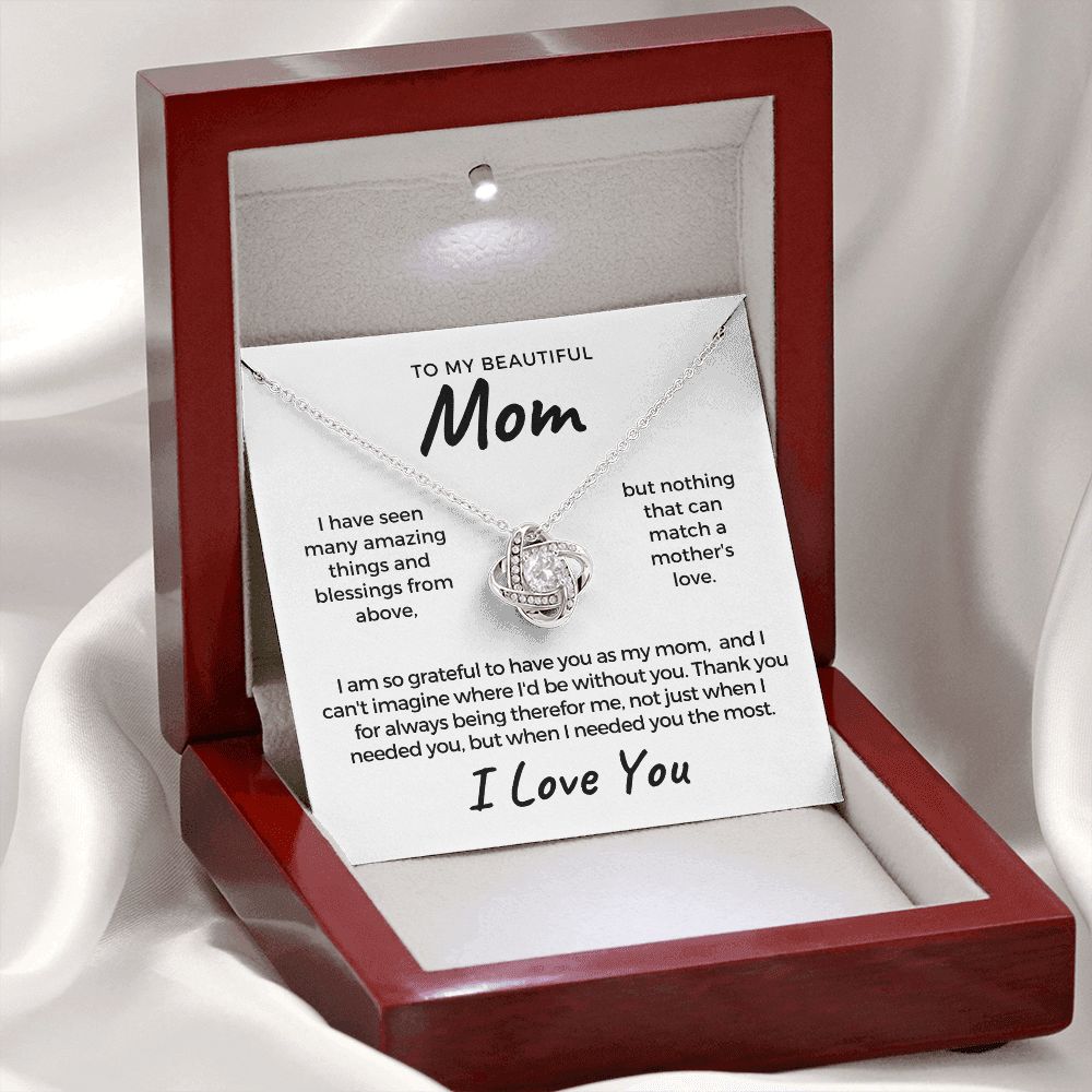 Gift For Mom | Thank You Mom Necklace 0683T15