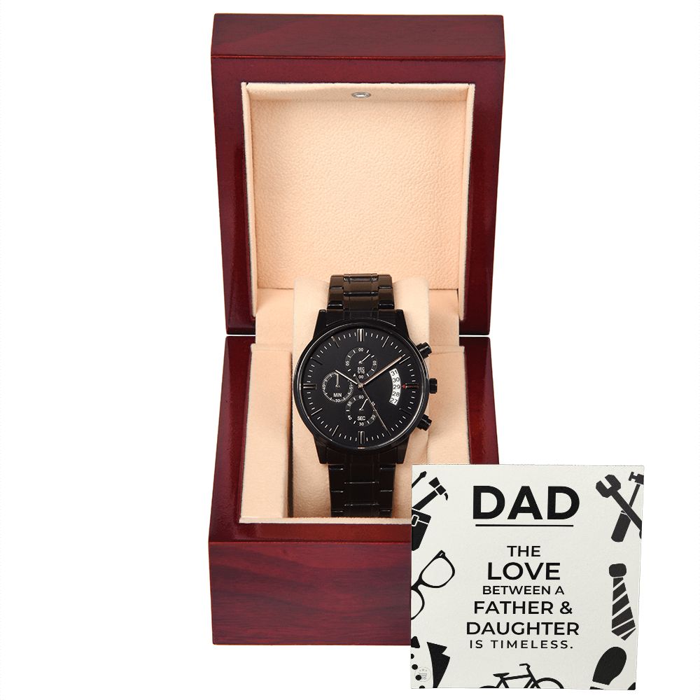Gift For Dad From Daughter | Father and Daughter Men's Watch 0679T4