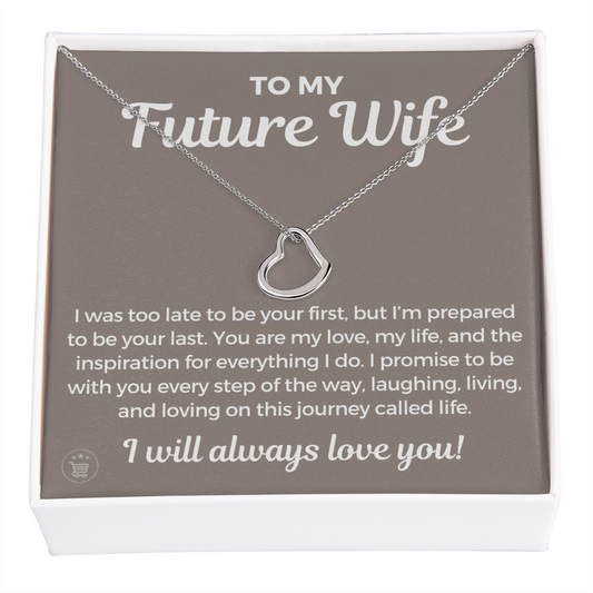 Future Wife, Future Mrs. Gift | Every Step Necklace 0541T2