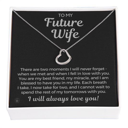Future Wife, Future Mrs. Gift | Each Breath Necklace 0542T9