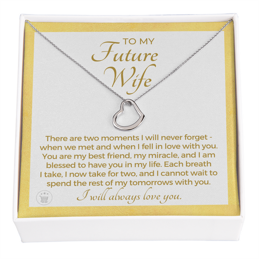 Future Wife, Future Mrs. Gift | Each Breath Necklace 0542T4