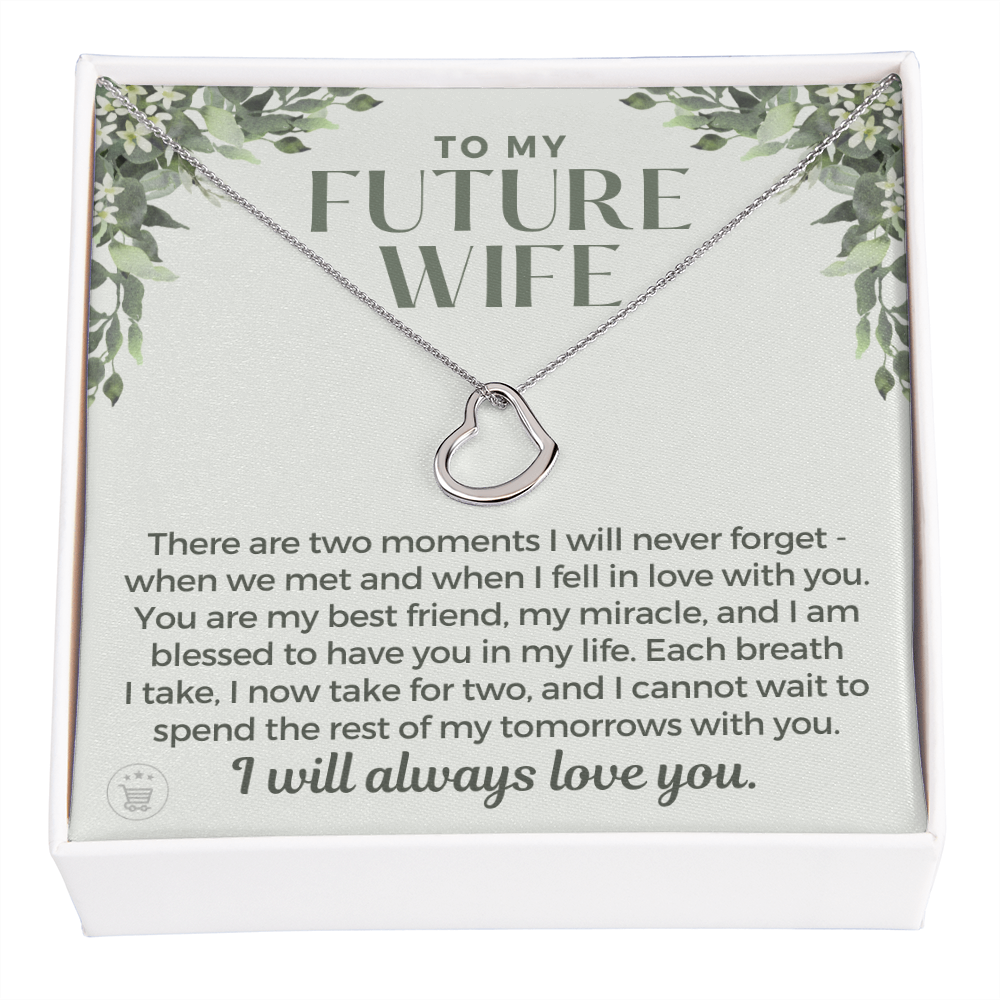 Future Wife, Future Mrs. Gift | Each Breath Necklace 0542T5