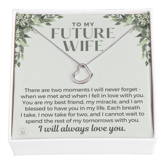 Future Wife, Future Mrs. Gift | Each Breath Necklace 0542T5