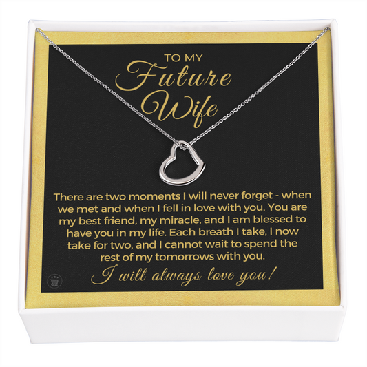 Future Wife, Future Mrs. Gift | Each Breath Necklace 0542T8