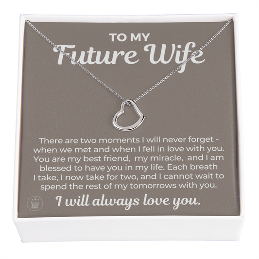 Future Wife, Future Mrs. Gift | Each Breath Necklace 0542T2
