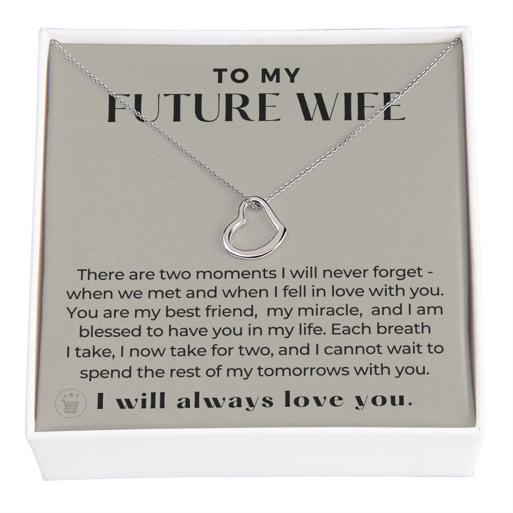 Future Wife, Future Mrs. Gift | Each Breath Necklace 0542T3