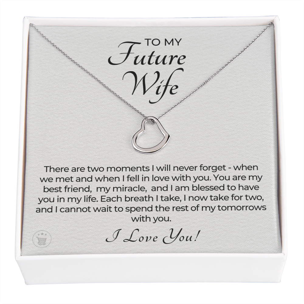Future Wife, Future Mrs. Gift | Each Breath Necklace 0542T1