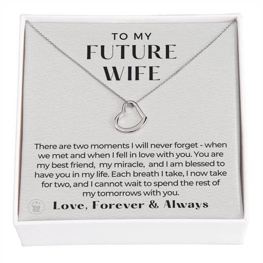 Future Wife, Future Mrs. Gift | Each Breath Necklace 0542T6