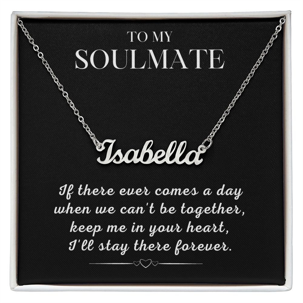 Soulmate Gift | Promise Name Necklace 0765T1N