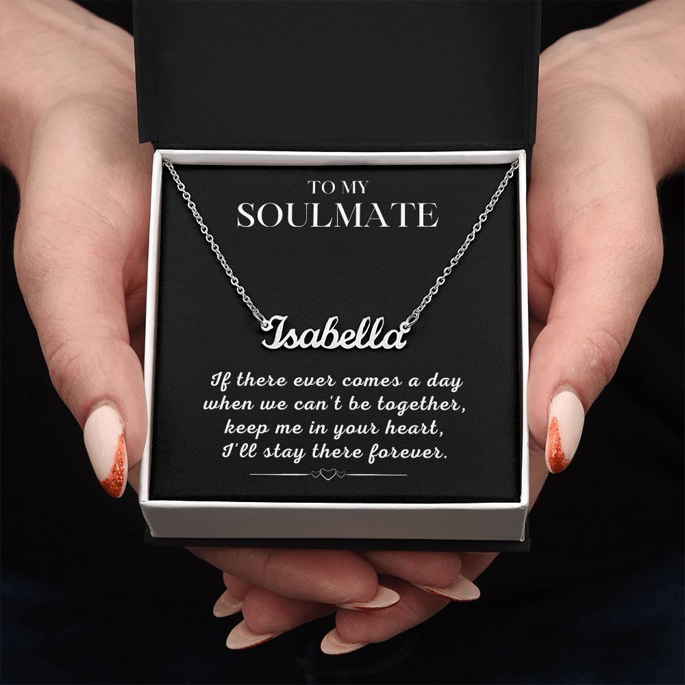 Soulmate Gift | Promise Name Necklace 0765T1N