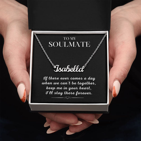 Soulmate Gift | Promise Name Necklace 0765T1N