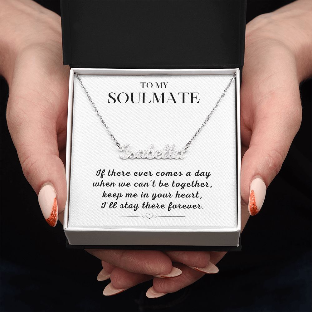 Soulmate Gift | Promise Name Necklace 0765T2N